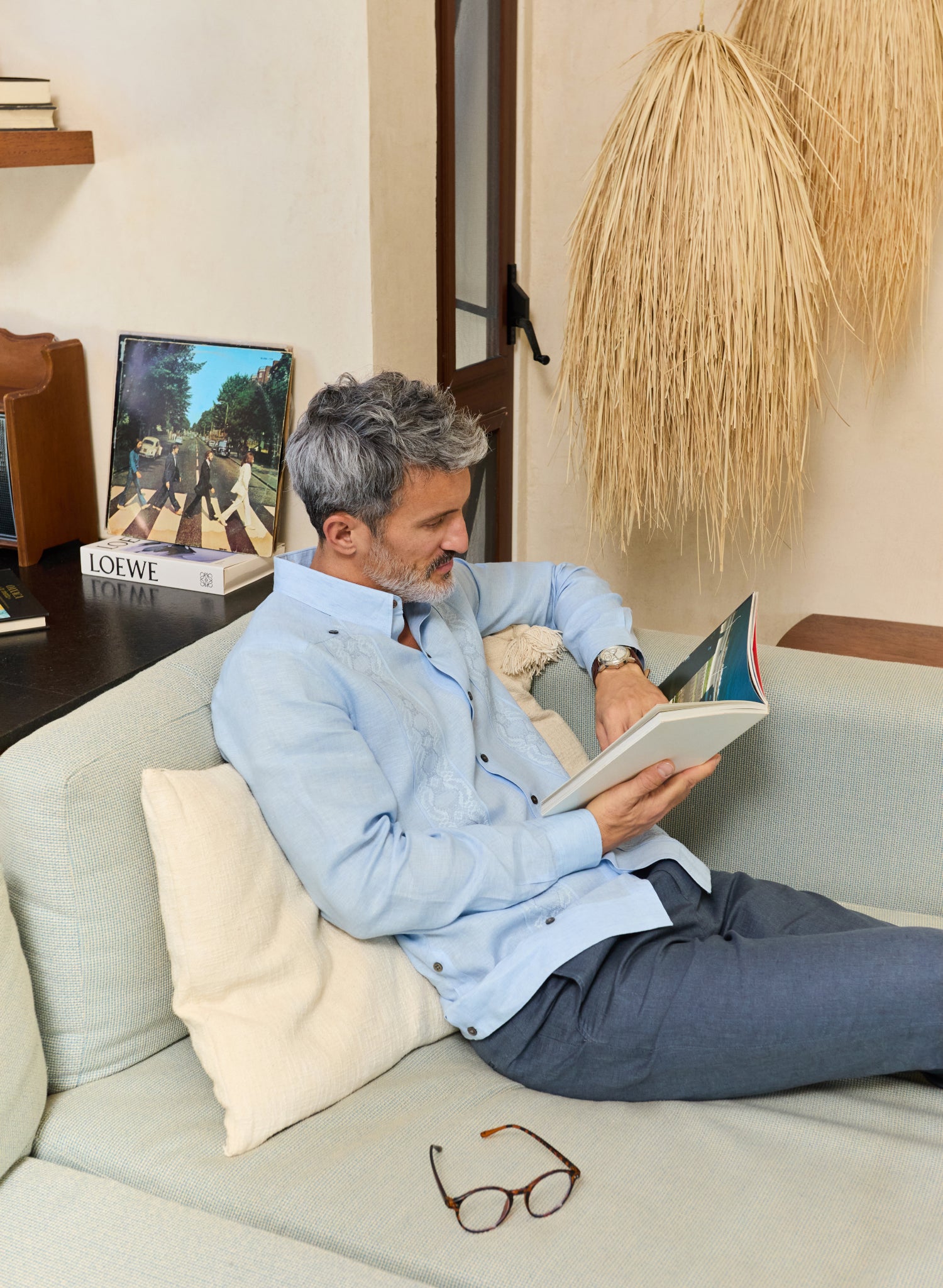 Guayabera manga larga 100% Lino Cortazar