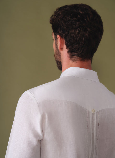 Guayabera manga larga 100% Lino Condao