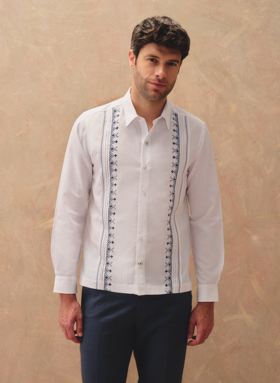 Guayabera manga larga 100% Lino Felser