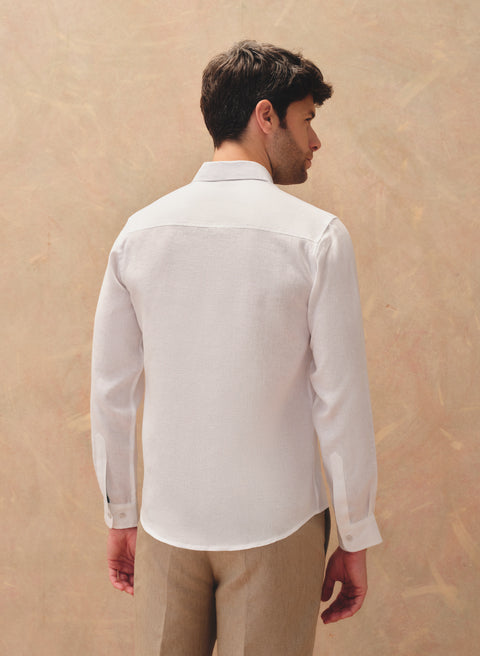 Guayabera manga larga 100% Lino Kamil SF