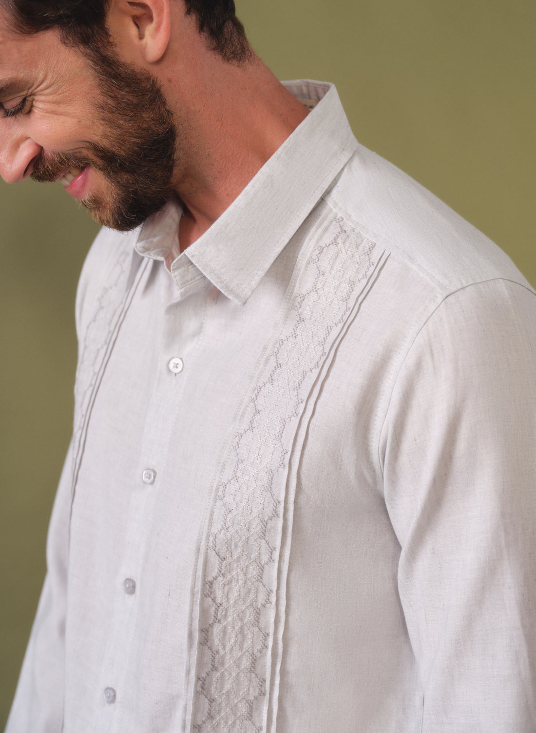 Guayabera manga larga 100% Lino Klem