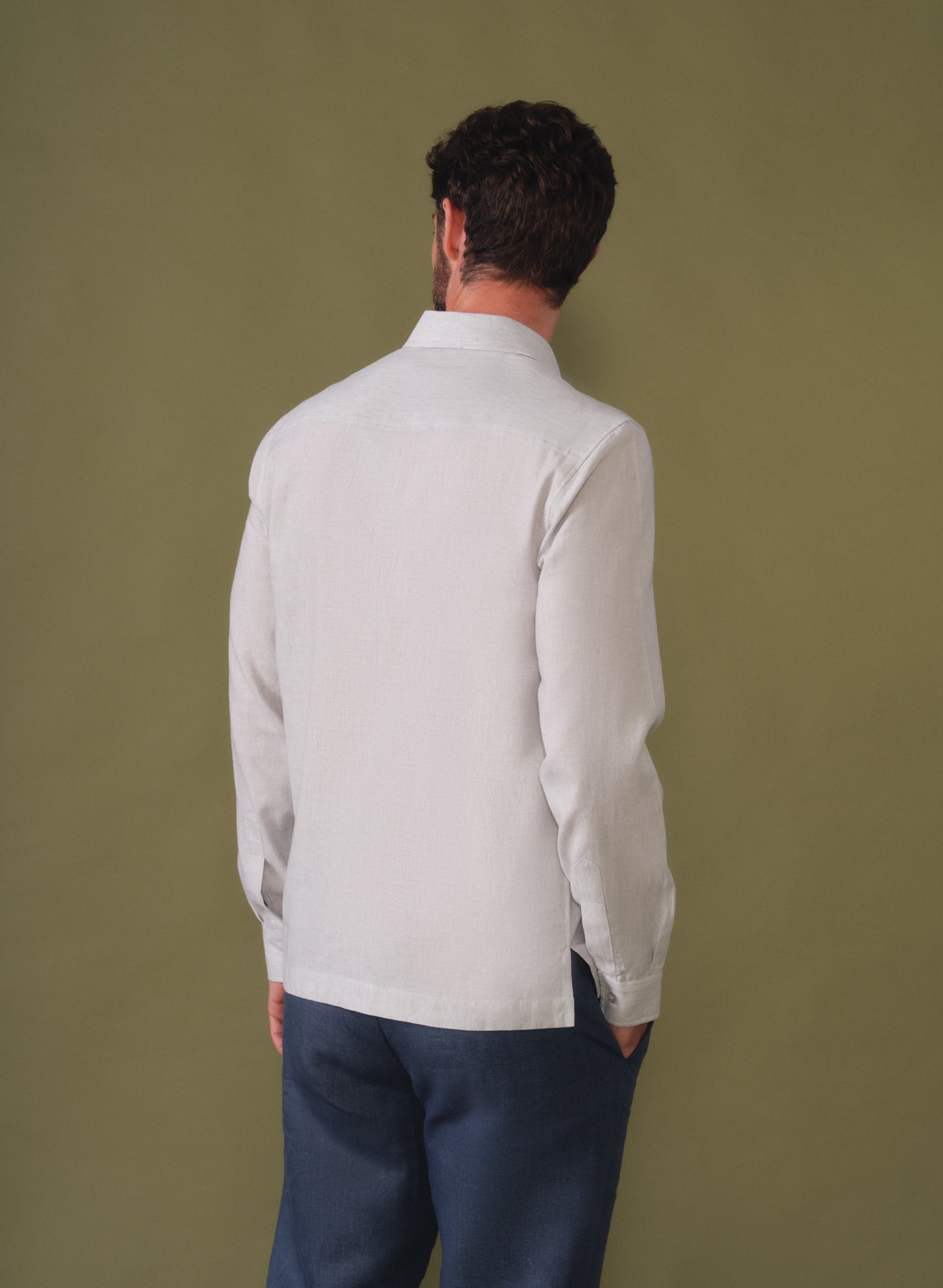 Guayabera manga larga 100% Lino Klem