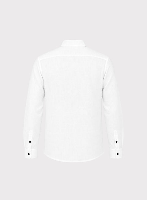 Guayabera Manga Larga 100% Lino Eddie