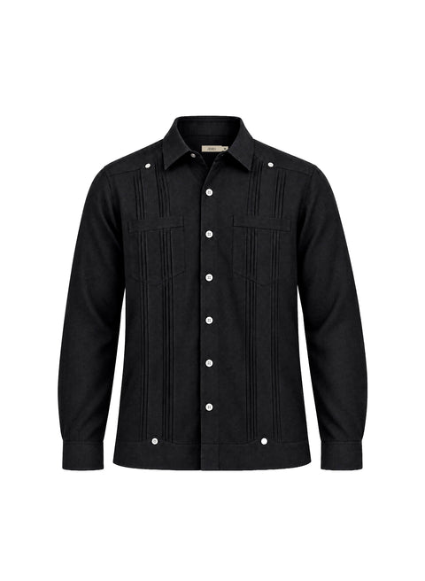 Guayabera Manga Larga 100% Lino Souza