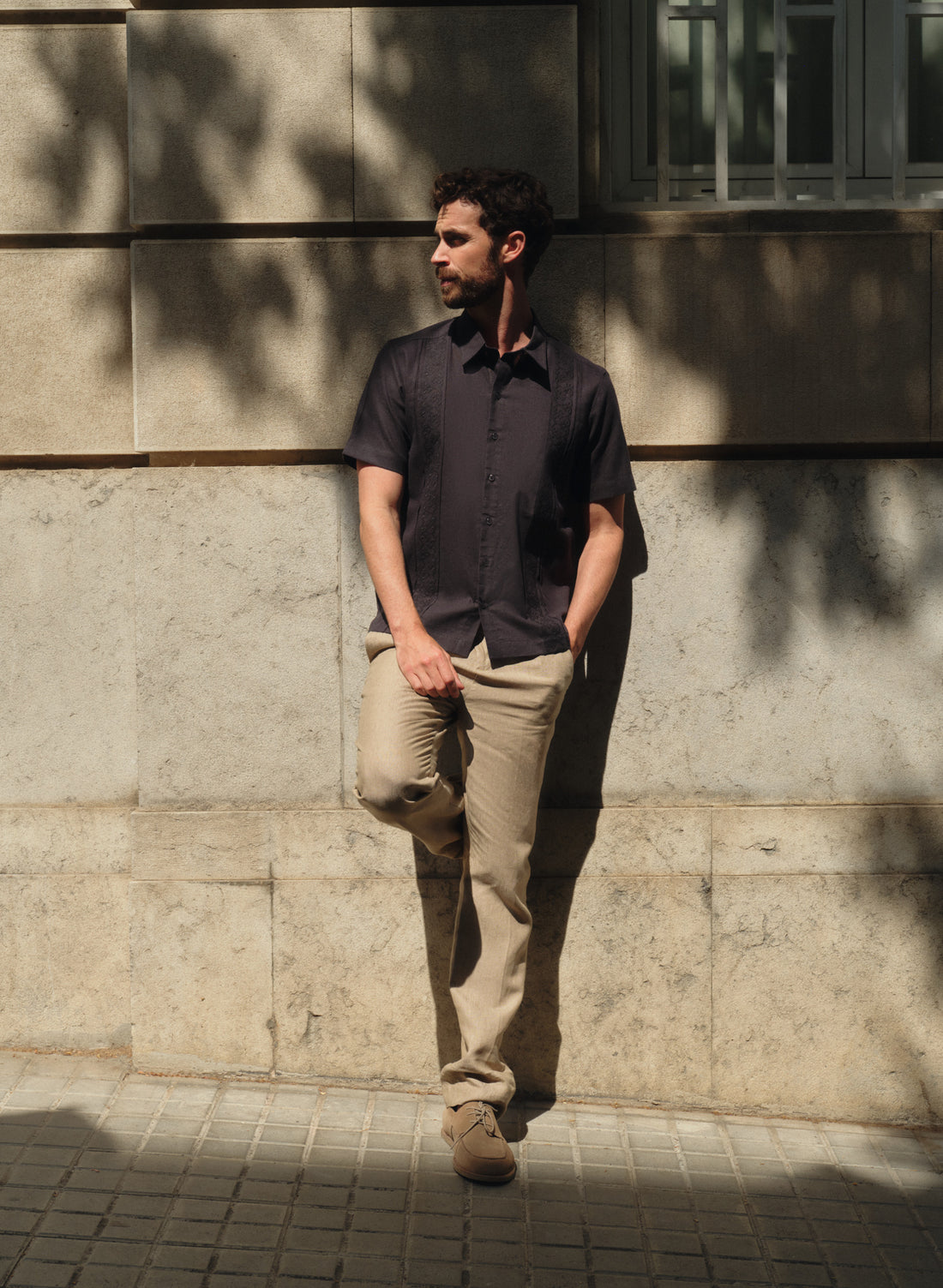 Guayabera manga corta 100% Lino Avag