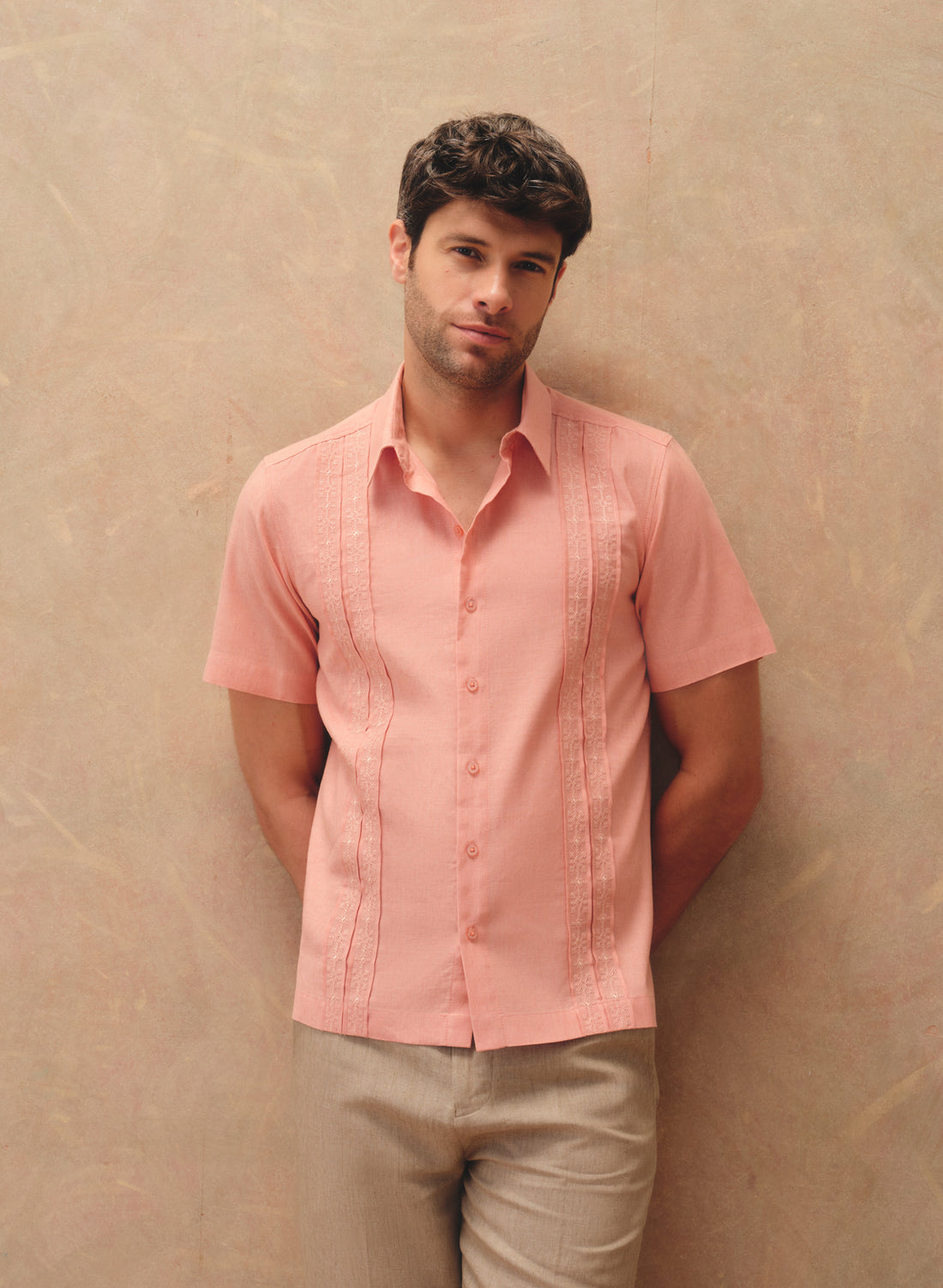 Guayabera manga corta Lino Algodón Osmar