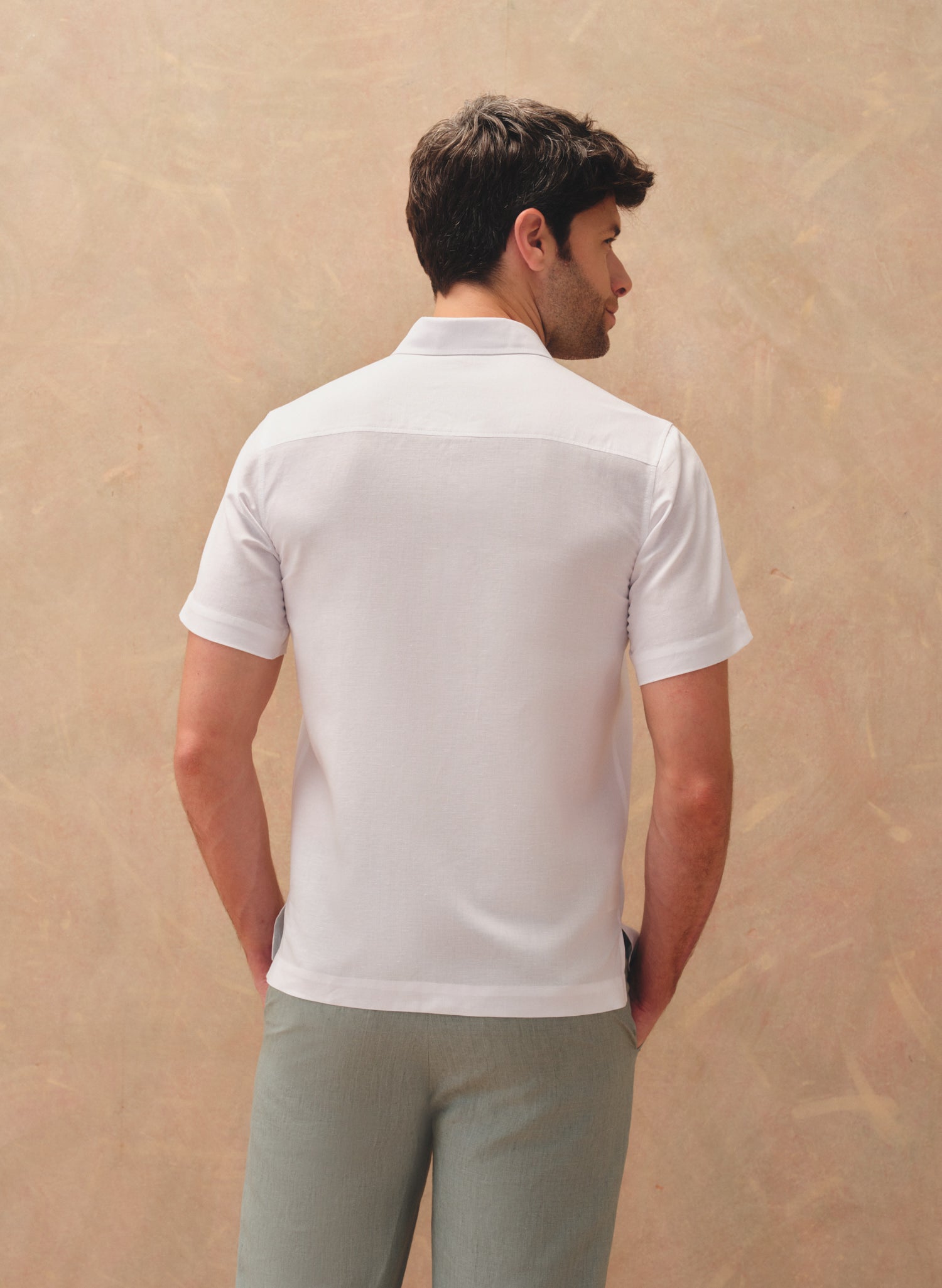 Guayabera manga corta 100% Lino Toscano