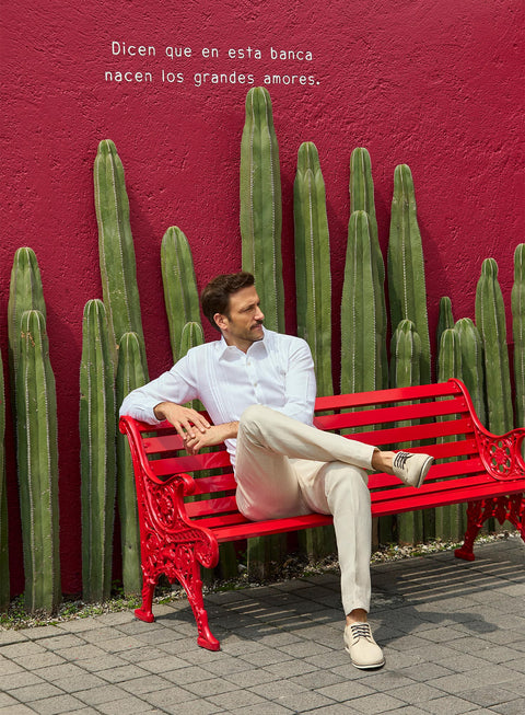 Guayabera Manga Larga 100% Lino Andere
