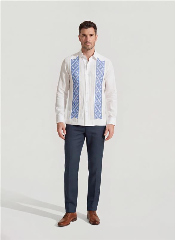 Guayabera Artesanal 100% Lino Cantil