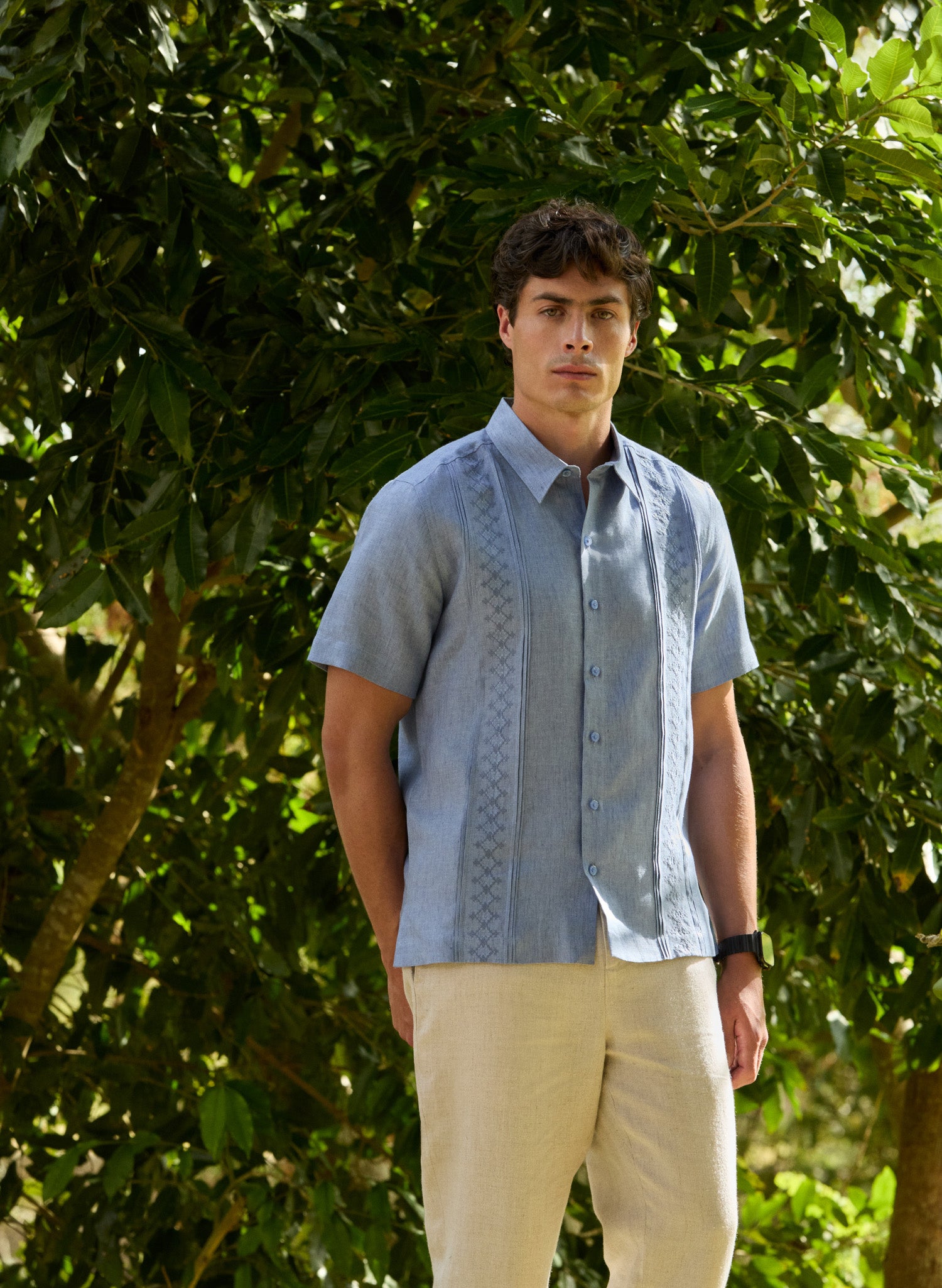 Guayabera manga corta 100% Lino Balyan