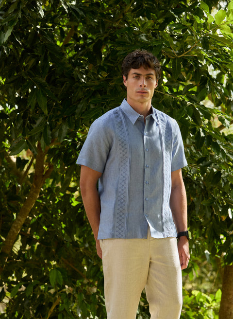Guayabera manga corta 100% Lino Balyan