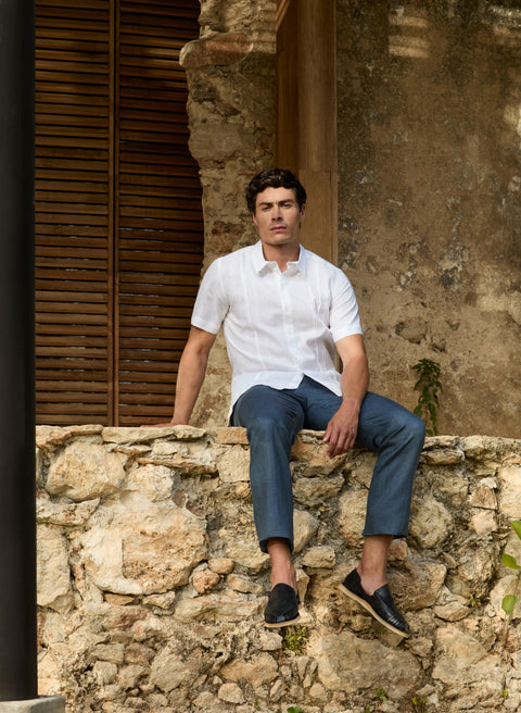 Guayabera manga corta 100% Lino Boris