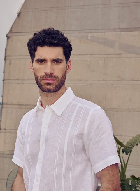 Guayabera manga corta 100% Lino Boris