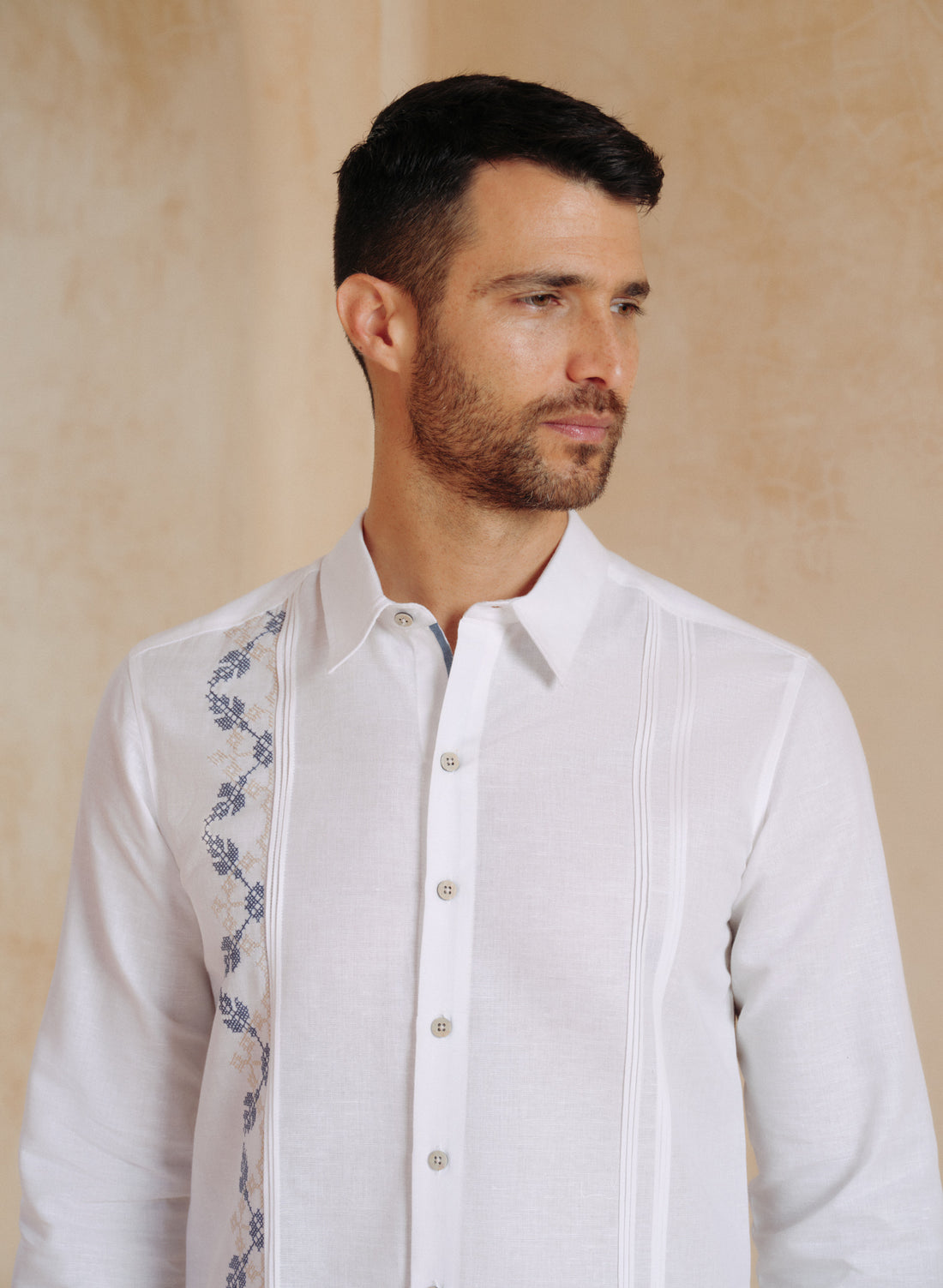 Guayabera Lino Algodón Iasser