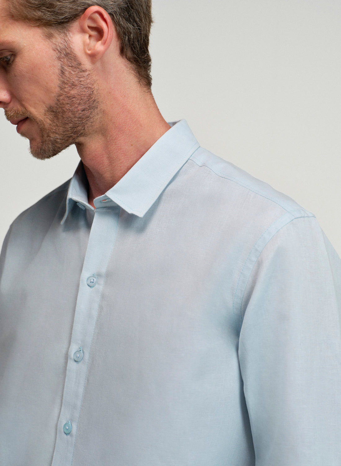 Camisa manga larga 100% Lino Italiano