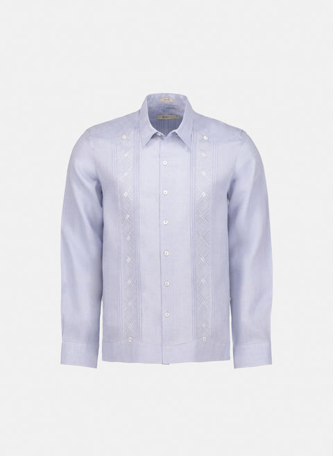 Guayabera manga larga 100% Lino Jean
