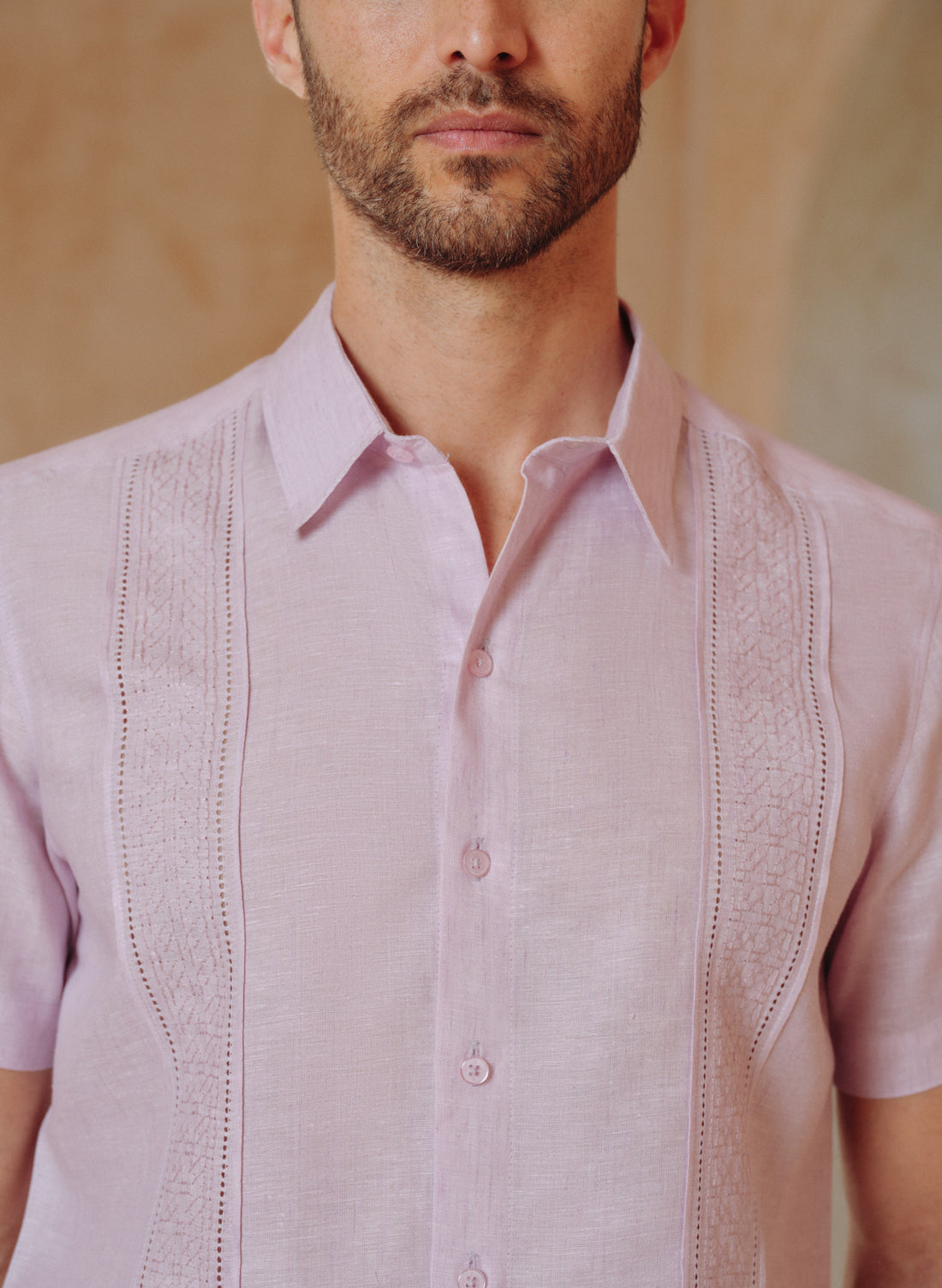 Guayabera manga corta Lino Algodón Jude