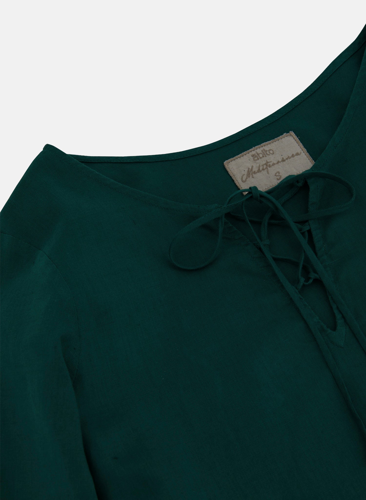 Blusa con olanes Lino Algodón Kalfrana