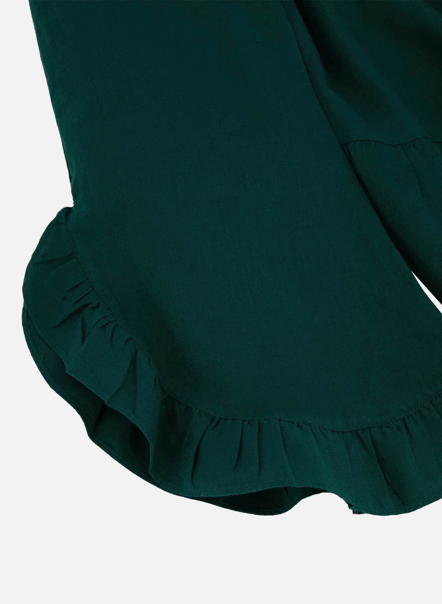Blusa con olanes Lino Algodón Kalfrana