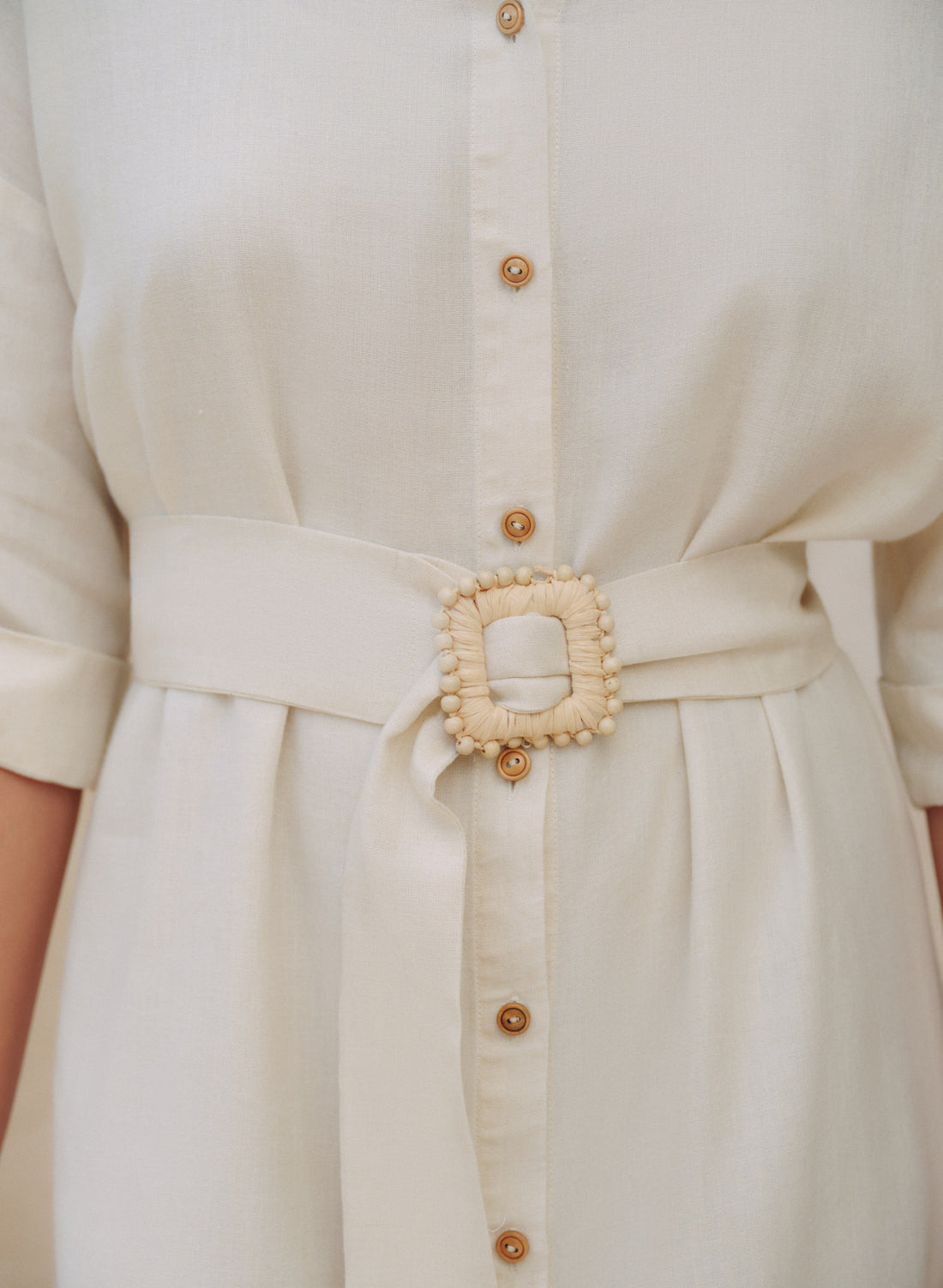 Vestido Corto Lino Algodón Ky