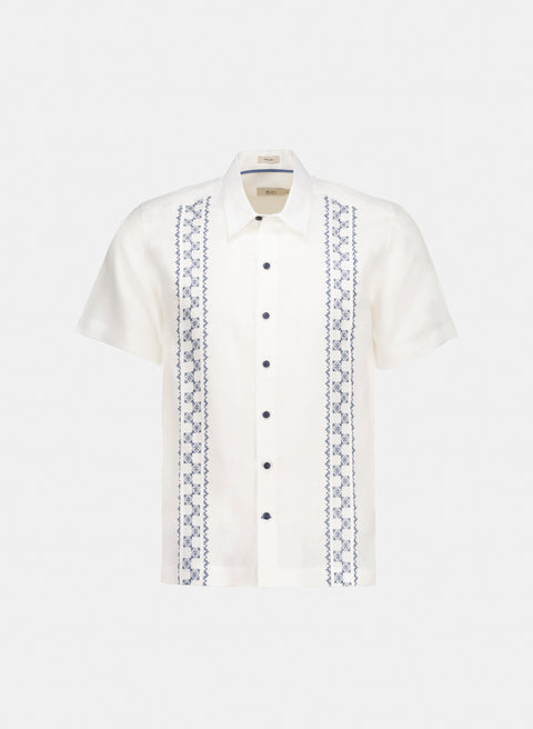 Guayabera manga corta Lino Algodón Latasa