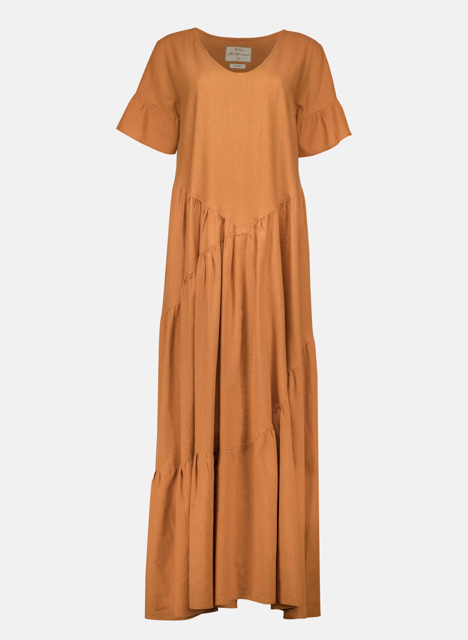 Vestido largo 100% Lino Modona