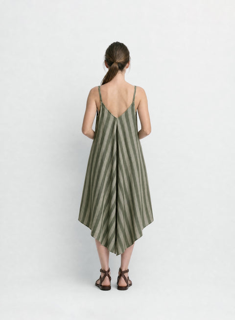Vestido Enterizo para Niña 100% Lino Traba
