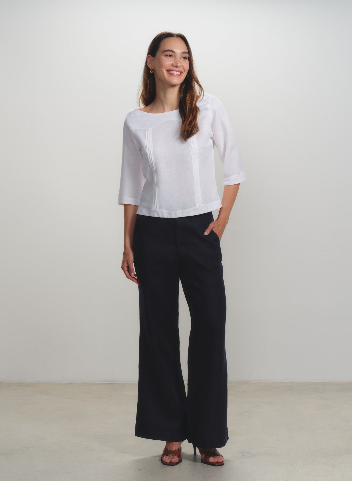 Pantalón Largo 100% Lino Californian