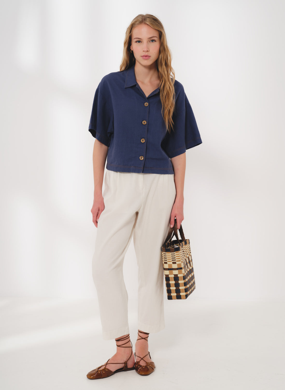 Pantalón a la cintura Lino Algodón Dubrovnik