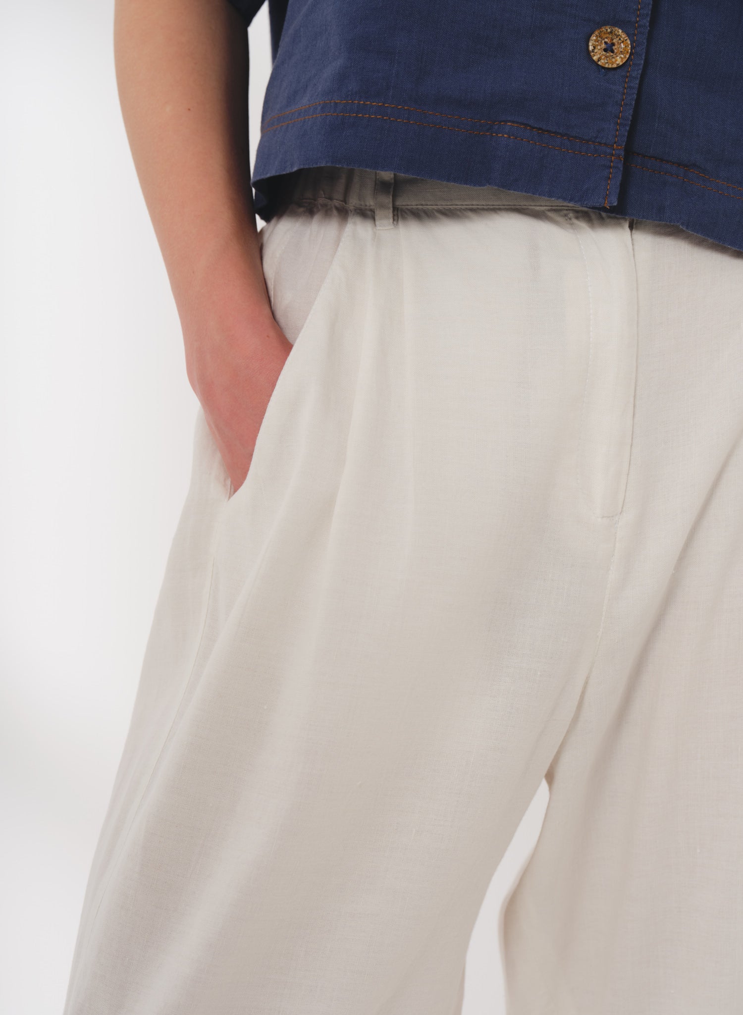 Pantalón a la cintura Lino Algodón Dubrovnik