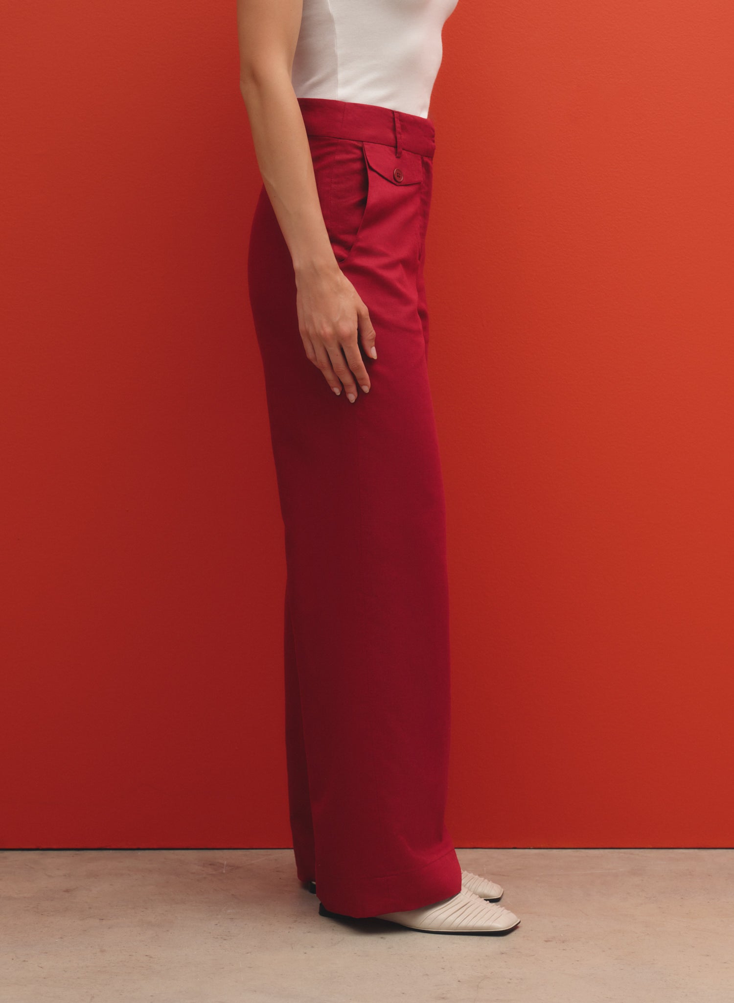Pantalón a la cintura 100% Lino Kuu
