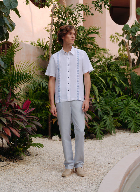 Pantalón 100% Lino Slim Chino