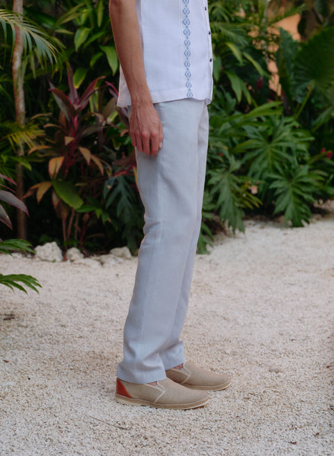 Pantalón 100% Lino Slim Chino