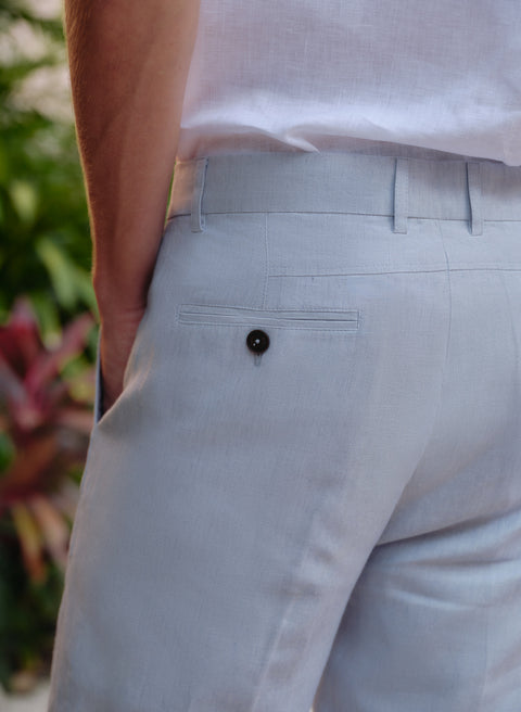 Pantalón 100% Lino Slim Chino