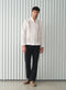 Pantalón 100% Lino Slim Chino Negro