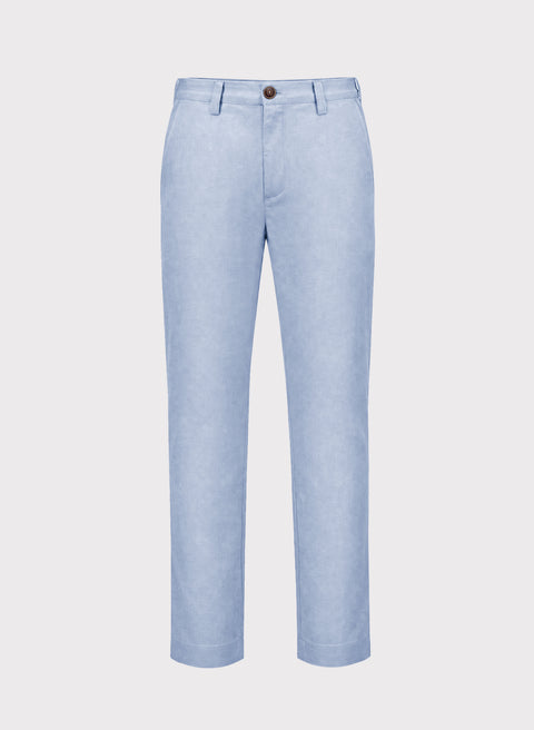 Pantalón 100% Lino Slim Chino Ballad Blue