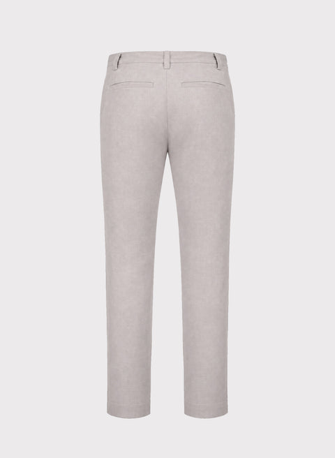 Pantalón 100% Lino Slim Chino Dove
