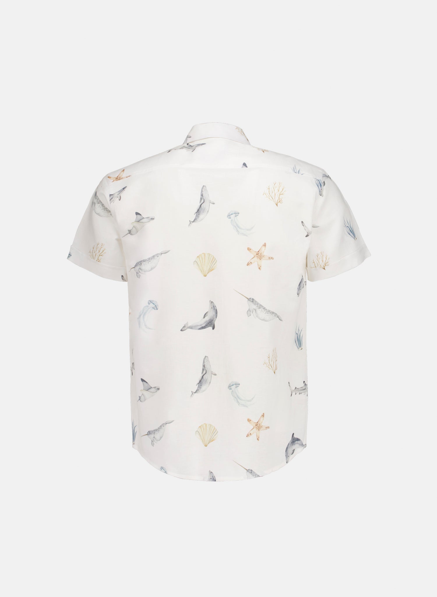 Camisa manga corta Lino Algodón Paraga Mourse