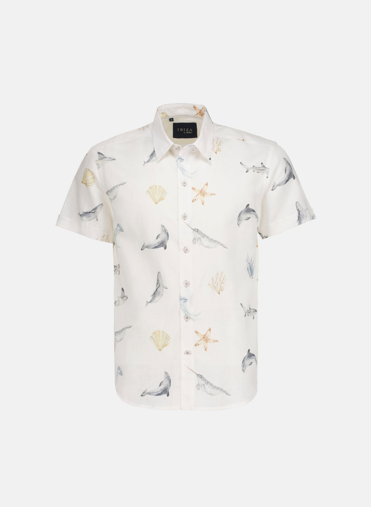 Camisa manga corta Lino Algodón Paraga Mourse