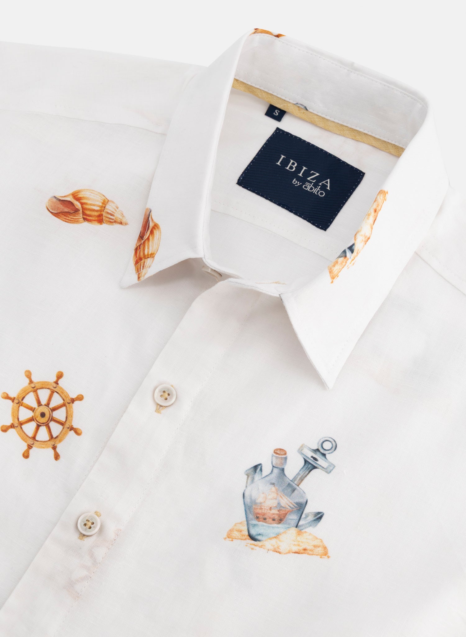 Camisa manga corta Lino Algodón Paraga Náufrago