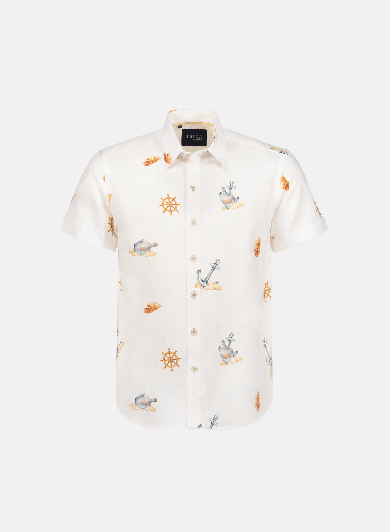 Camisa manga corta Lino Algodón Paraga Náufrago