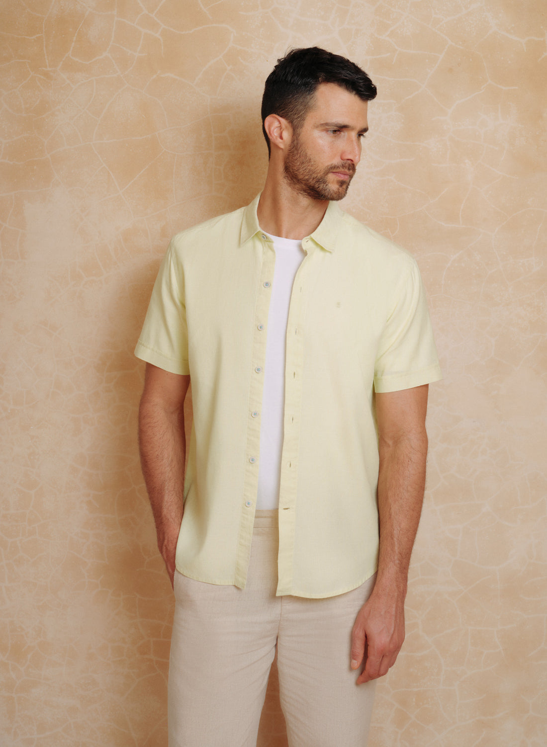 Camisa manga corta Lino Algodón Park