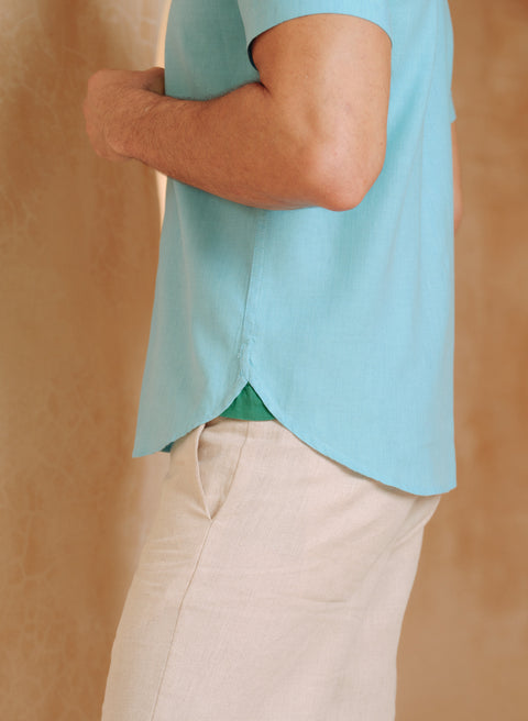 Camisa manga corta Lino Algodón Park