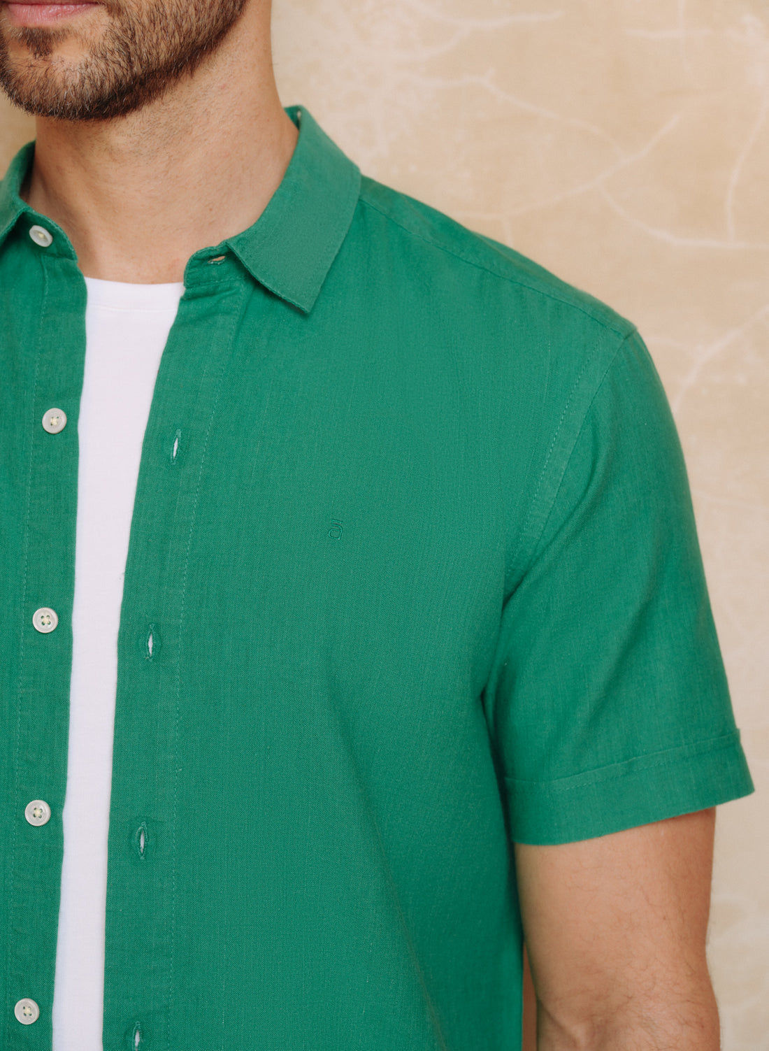 Camisa manga corta Lino Algodón Park