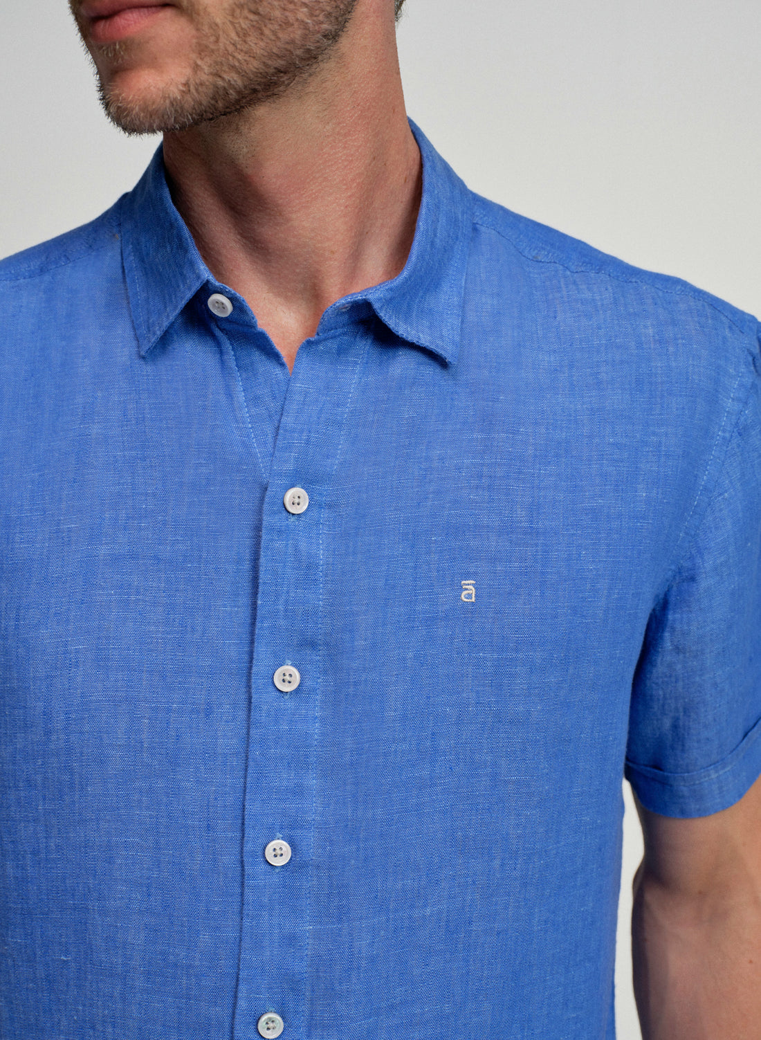 Camisa manga corta 100% Lino Park TX