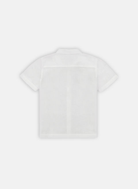 Camisa Guayabera Lino Algodón para niño Peal