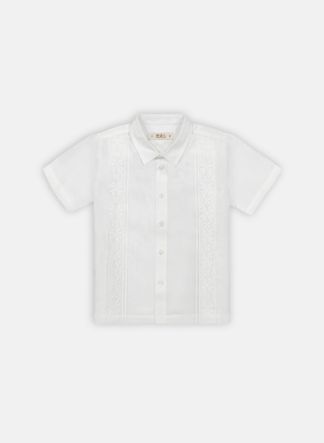 Camisa Guayabera Lino Algodón para niño Peal