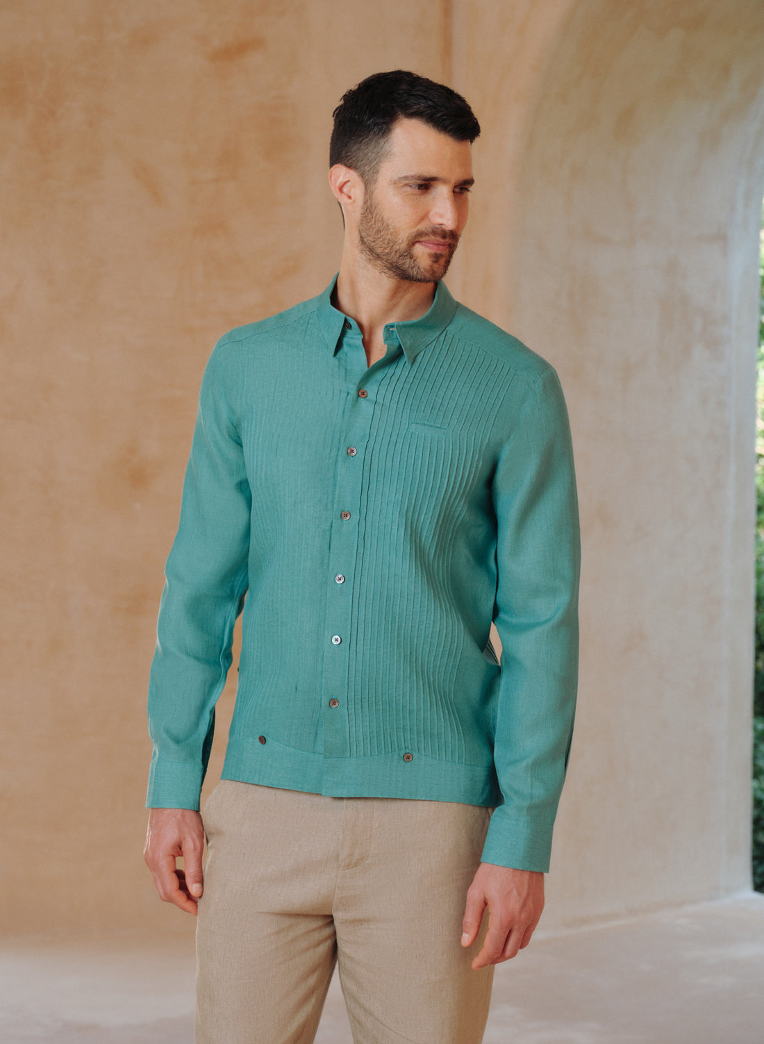 Guayabera 100% Lino Presi