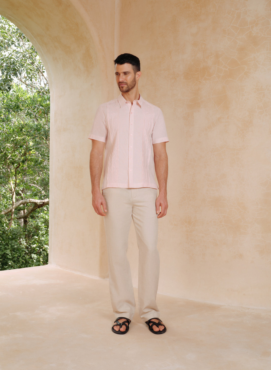 Guayabera manga corta Lino Algodón Publio