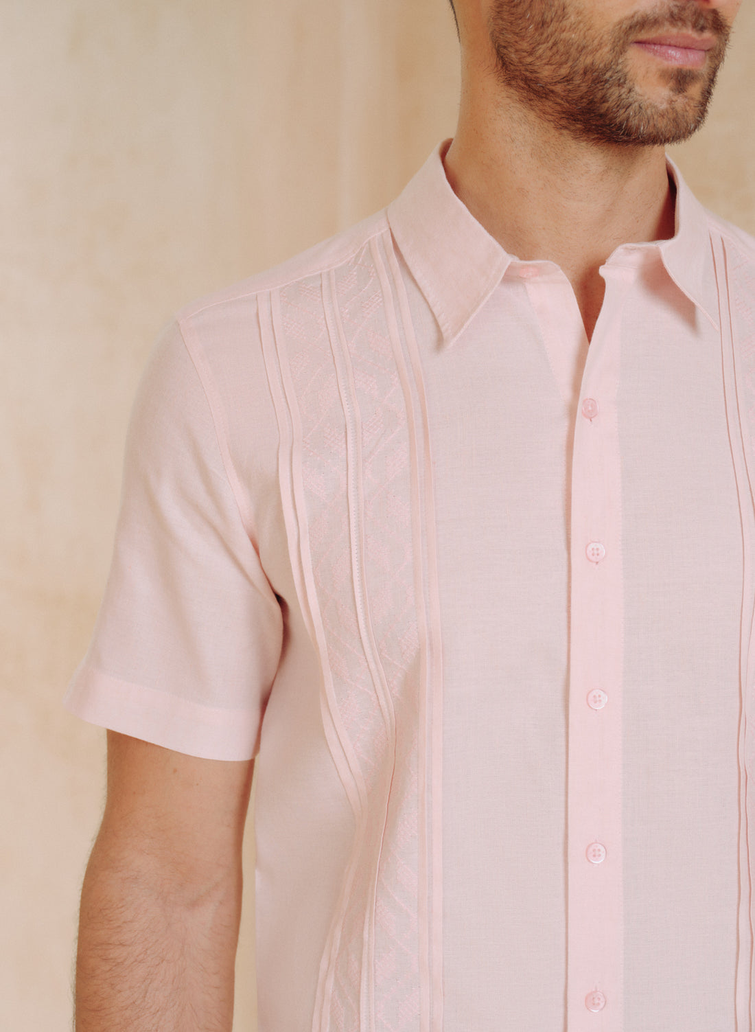 Guayabera manga corta Lino Algodón Publio